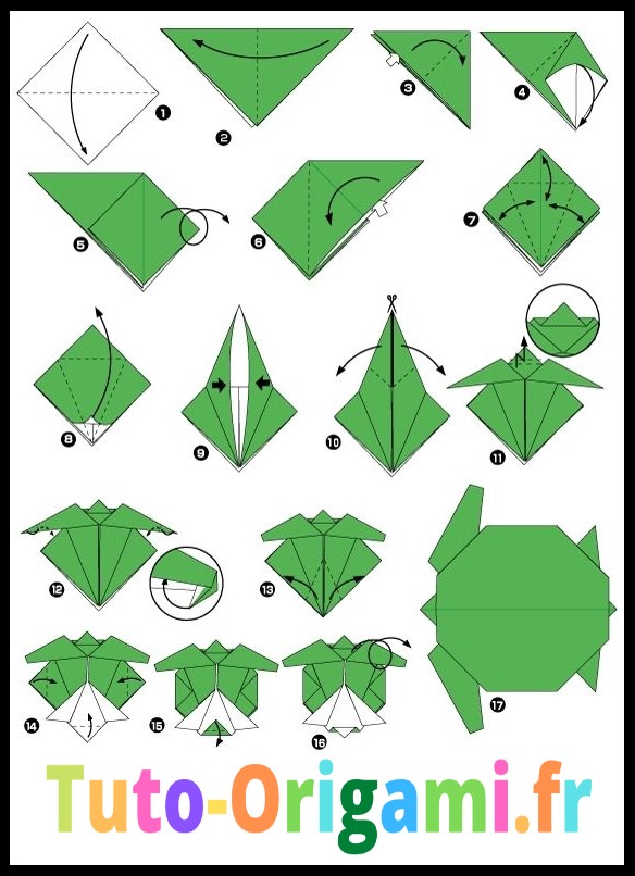 Tortue En Origami Tutoriel Gratuit